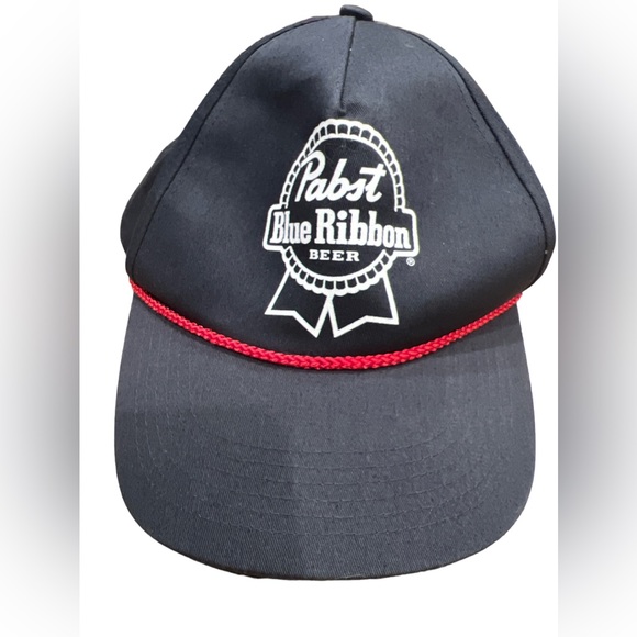 Pabst Blue Ribbon Beer Adjustable‎ Snapback Rope Hat Cap - Picture 1 of 7